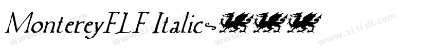 MontereyFLF Italic字体转换